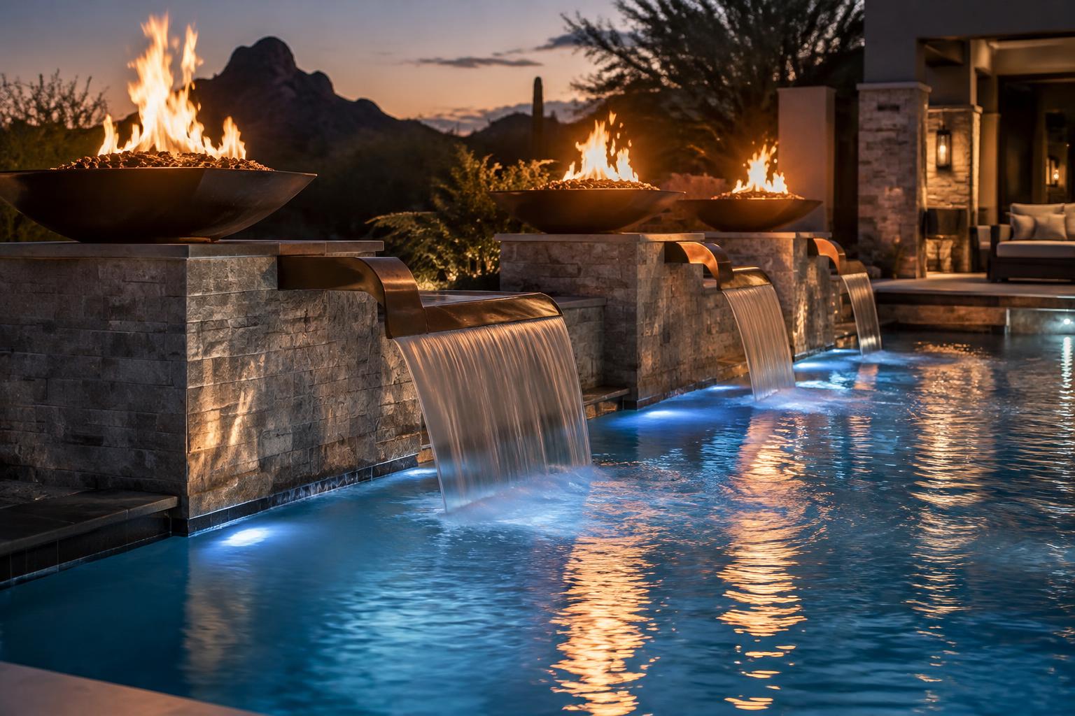 The Ember & Tide, an illustrative luxury pool design